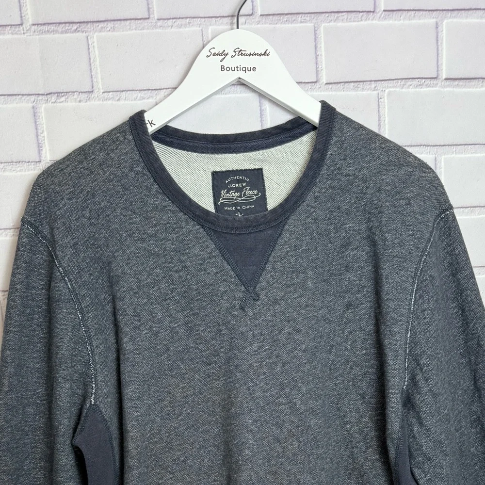 Vintage Eddie Bauer Fleece Crewneck Sweatshirt Gray Men's Size L
